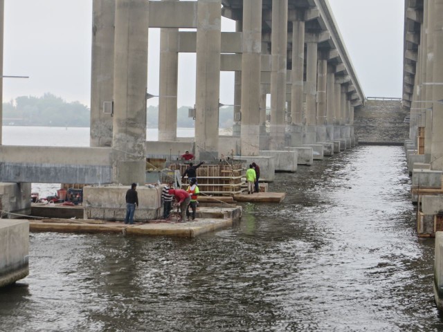 Bridge maintenance.