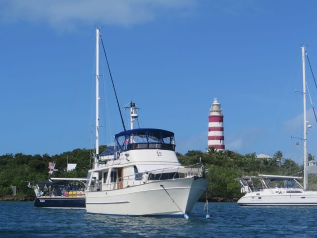 Kindred Spirit and the Elbow Reef Lighthouse