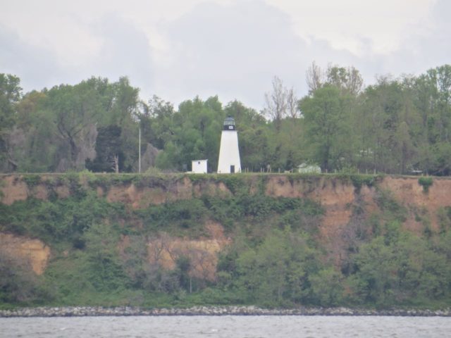 A sweet little lighthouse sitting upon a cliff at the top of the Chesapeake Bay, just before we turn towards the C&D canal.