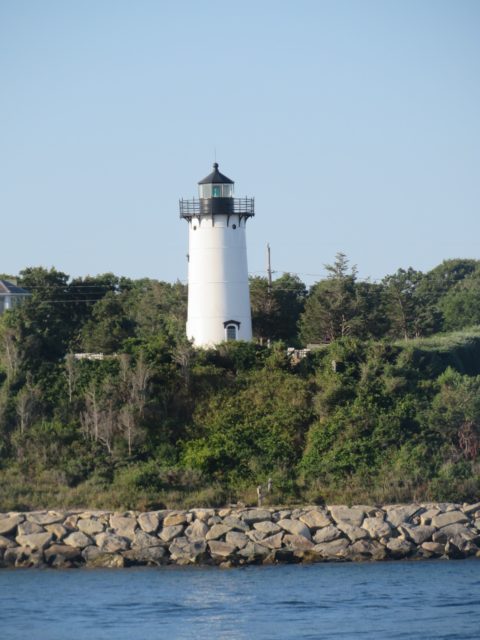 Zoomed view of the East Chop Light, 1875